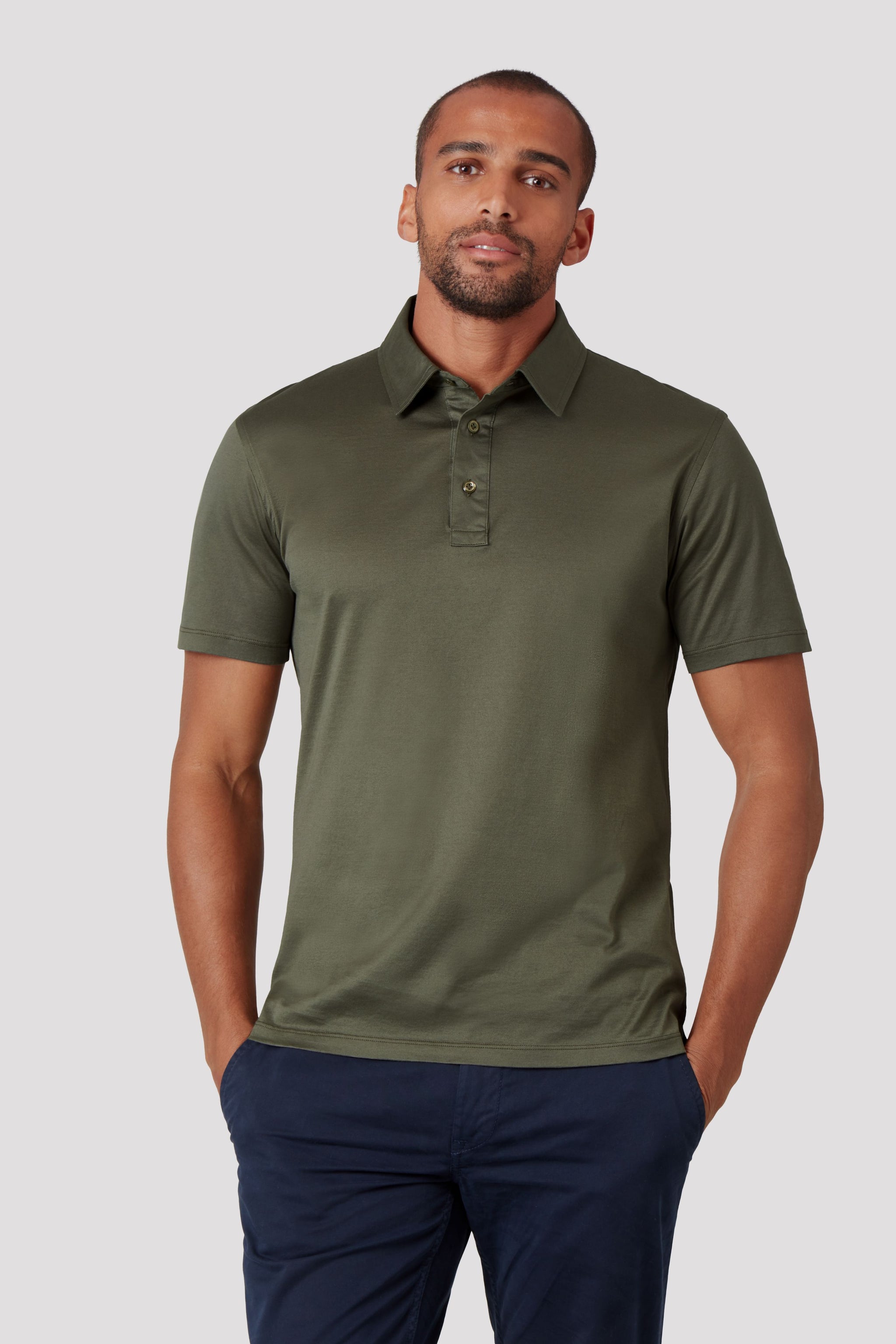 トップス Abu Garcia/CORDUROY POLO SHIRT OLIVE Men's Antibes Crochet Polo Shirt - Pistachio – Dandy Del Mar