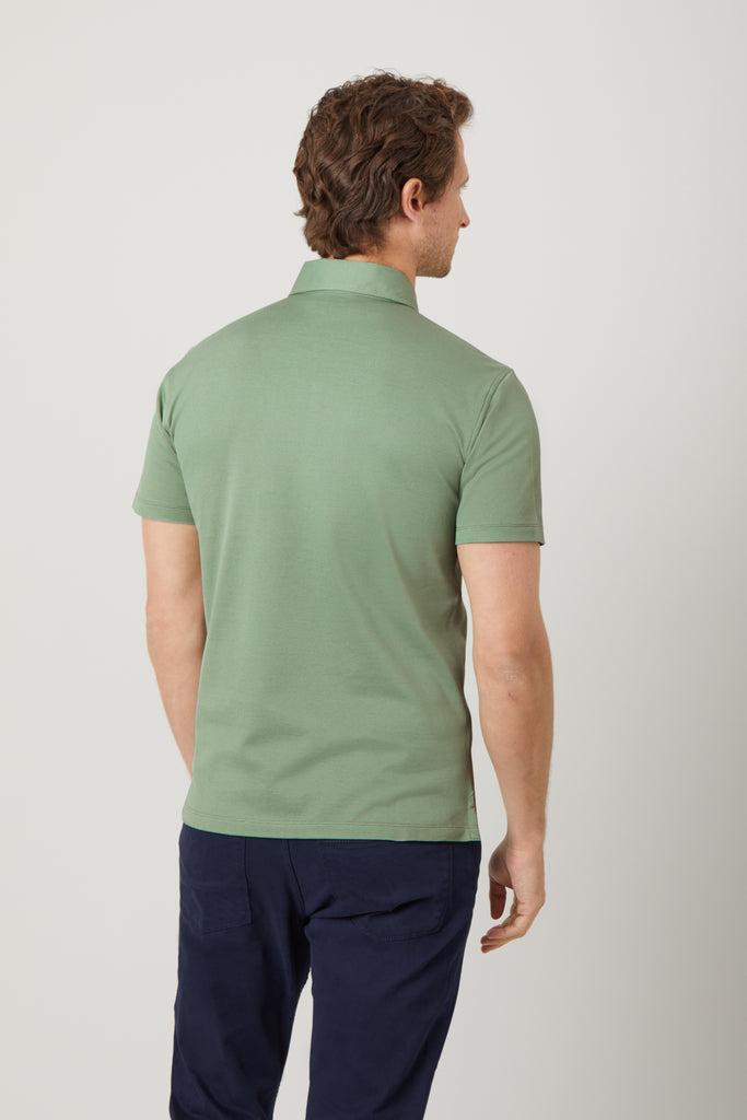 Jade Green Polo Shirt Egyptian Cotton