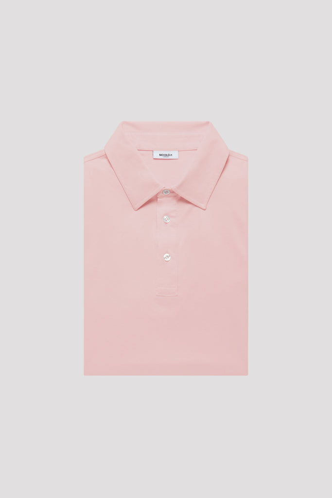 Light Lilac Polo Shirt in Egyptian Cotton