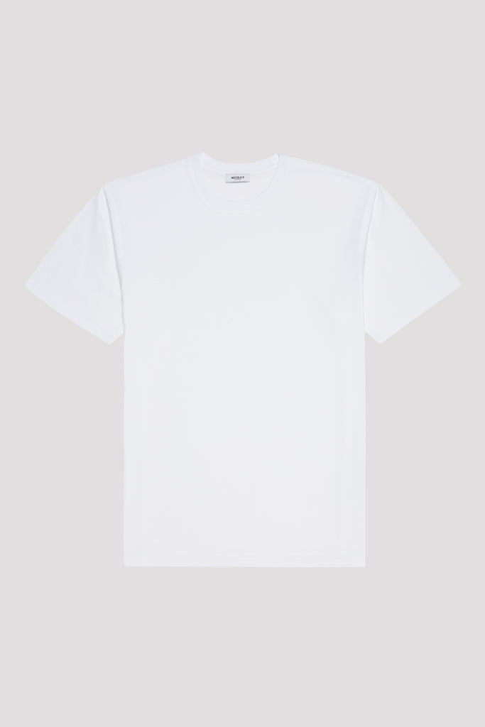 Optic White Crew Neck T-Shirt in Supima Cotton