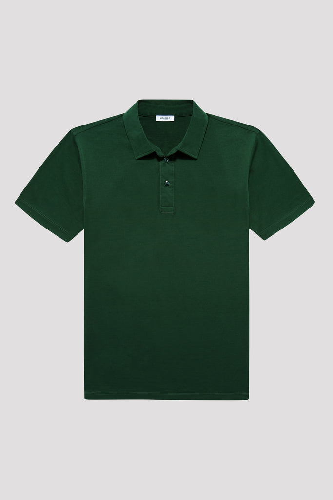 Racing Green Polo Shirt in Supima Cotton