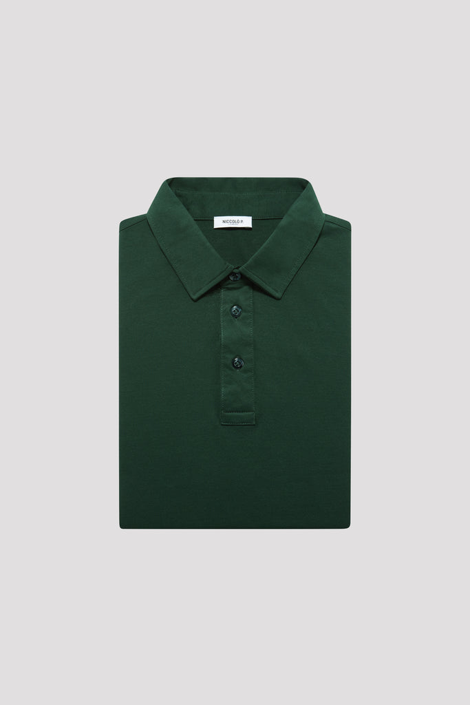 Racing Green Polo Shirt in Supima Cotton