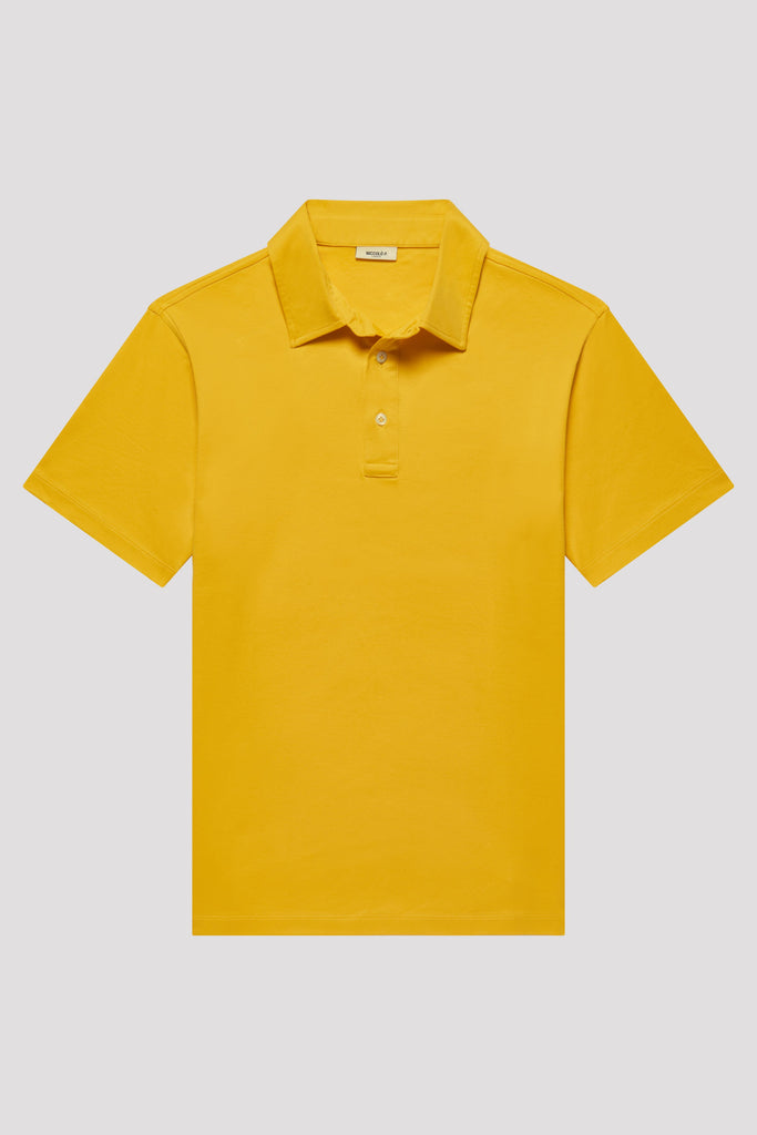 Saffron Yellow Polo Shirt in Egyptian Cotton